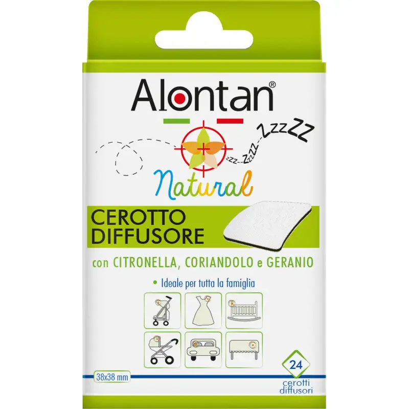 ALONTAN NATURAL CEROTTO ANTIZANZARA ADESIVO 21 PEZZI