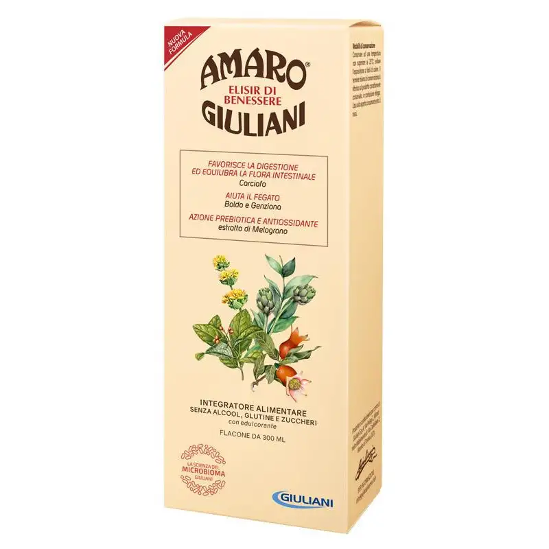AMARO GIULIANI ELISIR BENESSERE 300 ML NUOVA FORMULA