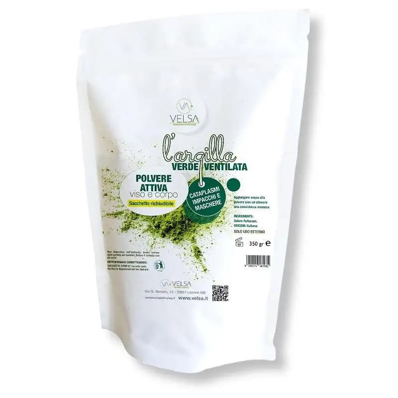 ARGILLA VELSA VERDE VENTILATA POLVERE 350 G