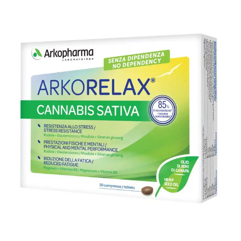 ARKORELAX CANNABIS SATIVA 30 COMPRESSE