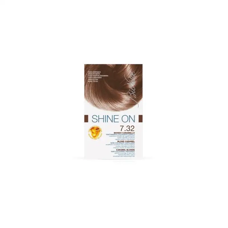 BIONIKE SHINE ON TRATTAMENTO COLORANTE CAPELLI BIONDO CARAMELLO 7.32