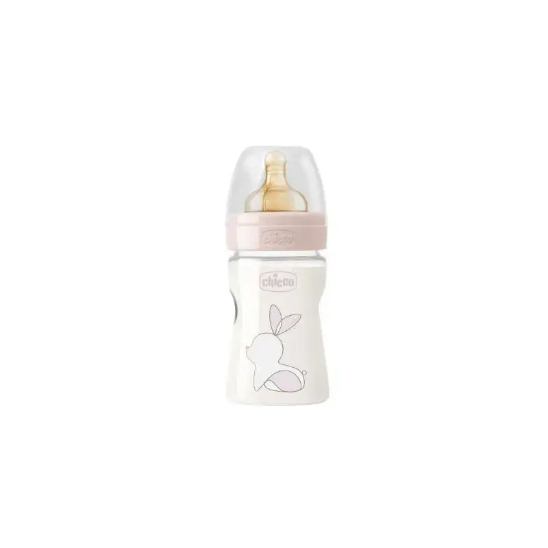 CHICCO BIBERON ORIGINAL 150ML TOUCH 1 FORO GIRL CON TETTARELLA IN CAUCCIU'