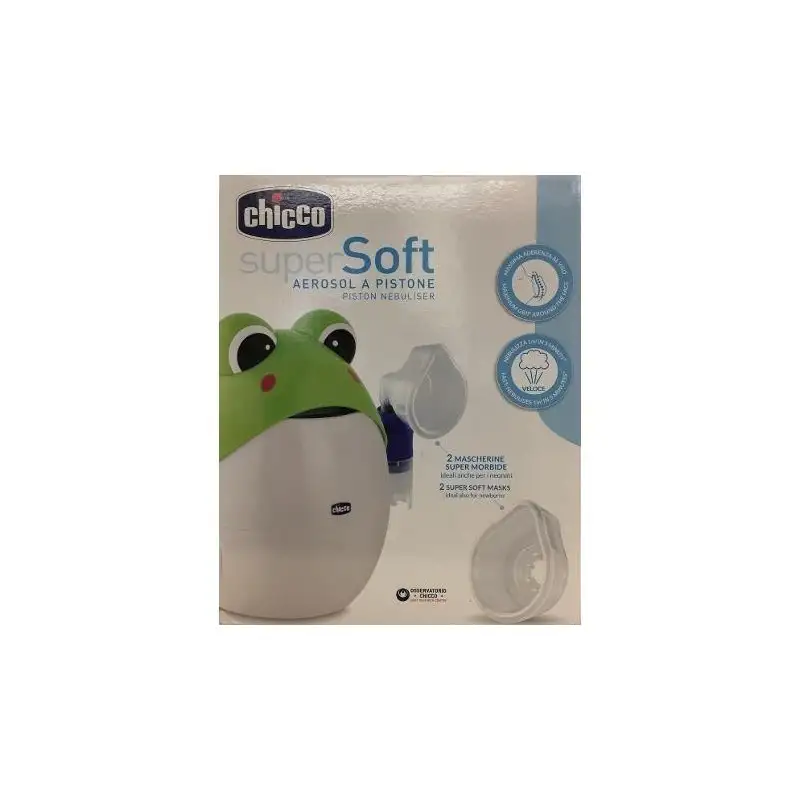 CHICCO DISPOSITIVO A PISTONE PER AEROSOLTERAPIA SUPER SOFT RANA