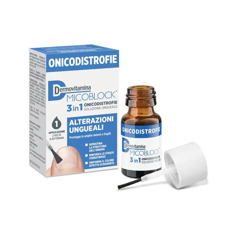 DERMOVITAMINA MICOBLOCK 3 IN 1 ONICODISTROFIE ALTERAZIONI UNGUEALI 7 ML