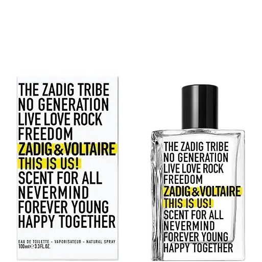 Zadig&Voltaire THIS IS US!This is Us! Eau de toilette 100ml unisex scatolato