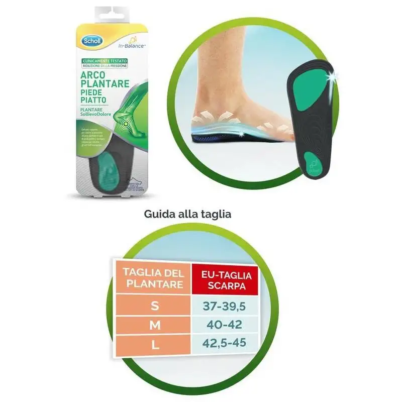 SCHOLL PLANTARE ARCO M 2 PEZZI