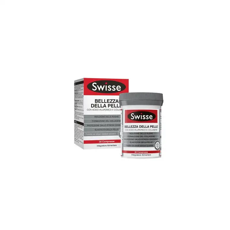 SWISSE ACIDO IALURONICO COLLAGENE BELLEZZA DELLA PELLE 30 COMPRESSE